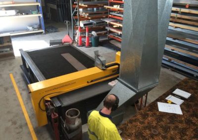 Plasma cutter - cuts shapes and holes in sheet metal